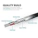 USB Type C to USB Type A 3.0 Cable by Qube Gadget- in aluminum casing & fiber-braided - 3.3FT/1M (Gold)