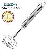 Tera [Upgraded Version] 18/8 Stainless Steel Manual Egg Whisk Hand Egg Mixer Eggbeater Blender Stirring Beater Cream Frother Flour Stirrer For Family Restaurant Kitchen