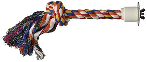 Paradise 1/2 by 13-Inch Cotton Preening Knot Chew Toy, Medium