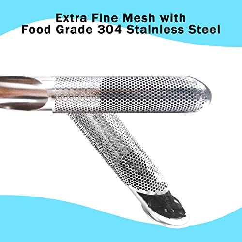 ILouxNei Tea infusers for Loose Tea, Tea Strainers for Loose Tea, 304 Stainless Steel Extra Fine Mesh Tea Diffuser, Long-Handle Tea Filter for Brew Tea, Coffee, Spices & Seasoning