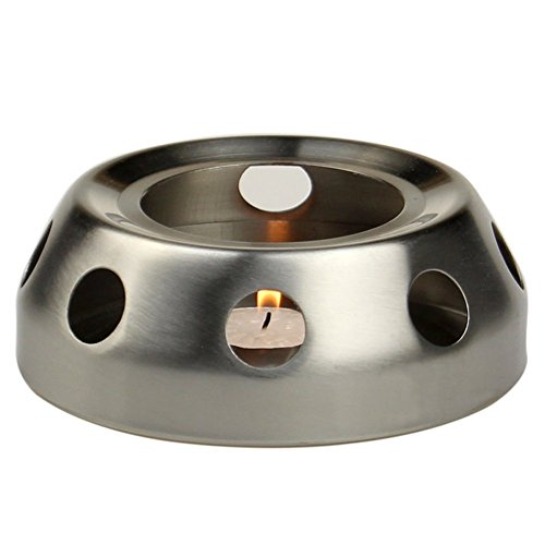 Generic Brushed Stainless Steel Teapot Warmer Base