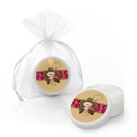 Amazon Com Little Cowboy Lip Balm Western Baby Shower Or Birthday