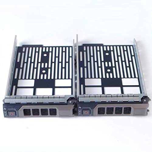 Heretom 2-Pack 3.5inch KG1CH SAS/SATA Hot-Swap Hard Drive Tray Caddy Sled For Dell T640 T440 R730 R430 R330 R230 R510 R410 R530 R630 R930 T430 T630 MD1400 MD3400