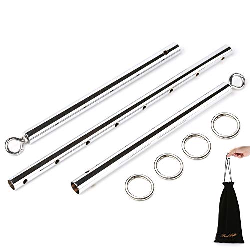 exreizst Stainless Steel Bar for Leg Spread Expandable Adjustable (Silver.1) - Thumbnail 5