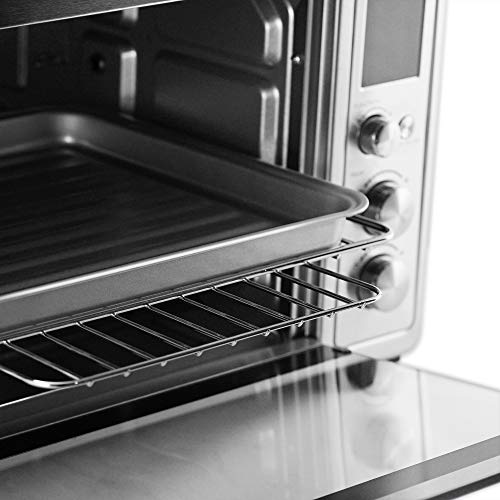 Viante Digital Convection Toaster Oven | Bakes, Broils, Toasts, Defrosts, Cooks Pizza, Bakes Cookies, Keeps Food Warm | Rottisserie Feature | Brushes Stainless Steel Body | Digital Control and LCD Screen - Thumbnail 5