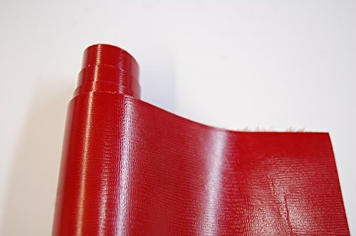 Leather Piece - Red Shallow Lizard Cow Hide Genuine Leather 16+ sq. ft.