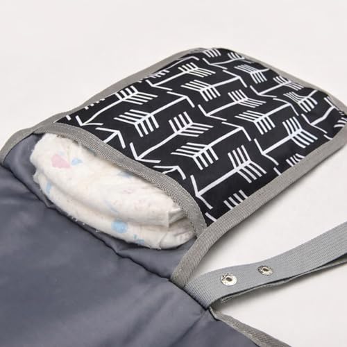 Trocador de Fralda, Trocador para Bebe, com Bolsos, Portátil, Impermeável, Macio, à Prova D'água