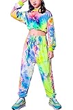 Big Girls' Clothes 2 Piece Tie Dye Long Sleeve