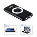 Qi Wireless Charger with Portable Charger 2 in 1 MOPO High Capacity 12000mAh Portable Power Bank Charger External Battery Pack For iPhone 8 8 Plus iPhone X Samsung Galaxy S8 S8+ Note 8 and More(Black)