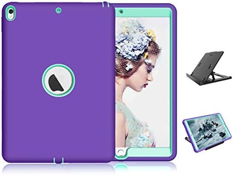 TIMSAM iPad Pro 10.5 inch Case, [Heavy Duty] High Impact Hybrid Drop Proof Armor Defender Protection Case Built With Stand for Apple iPad Pro 10.5 Inch 2017 (Purple)