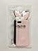VERYLULU Lover Couple Case Set of 2PCS 3D Cute Cartoon Bunny Pink Rabbit Ears Tail Back Girls Lover Soft Silicone Phone Coque Cover Case For Apple iPhone 7 and for iPhone 8 (4.7