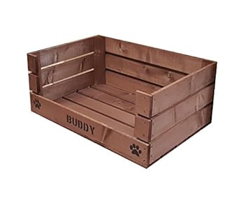 Salix Personalised Wooden Crate Dog Cat Bed Amazon Co Uk Pet