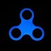 Tri Fidget Hand Spinners Anti Stress Toy Ceramic Figit Spinner Premium Quality EDC for Kids & Adults - High Speed & New Color - Fluorescence Blue