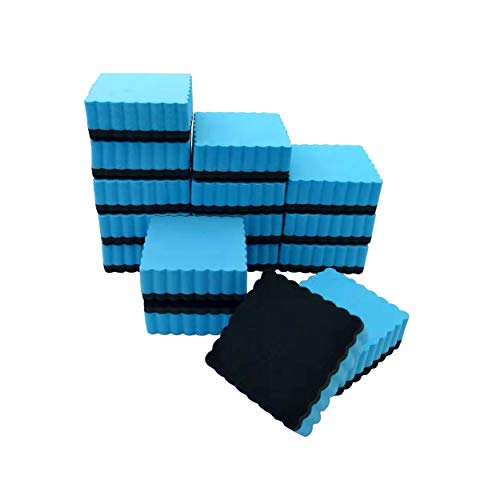 16pcs Dry Erase Erasers,White Board Eraser,Small Size 1.97Inch