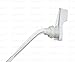 Qualihome Toilet Tank Flush Lever Replacement for American Standard (45 Degree Neo-Angle Arm, White)