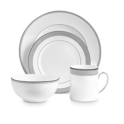 Wedgwood 40030698 Grosgrain 4, 4 Piece Set, White
