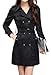 Wantdo Women's Double-Breasted Trench Coat with Belt
