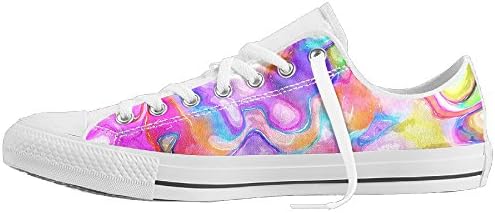 Watercolor Print Summer Canvas Shoes For Men Women Low-Top Non-slip Casual Sneakers Shoes