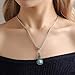 ILJILU 1 X Fashion Women's Retro Turquoise Rhinestone Earrings Necklace Jewelry Set