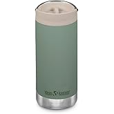 Klean Kanteen TKWide Insulated Coffee Tumbler with Café Cap - Stainless Steel - Sea Spray