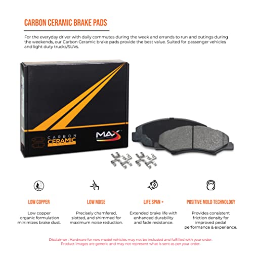 Complete Rear Brake Kit For 2003-2005 Mazda 6 - Includes Rotors & Ceramic Pads (6-Piece Set)