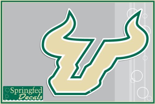 USF BULLS BULL HORNS LOGO 12" Vinyl Decal #2 South Florida Car Truck Sticker