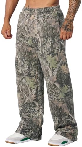 Amazon.com: MSBESYOR Mens Baggy Camo Graphic Print Sweatpants