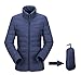 JJMG Women's Packabe Ultra Light Weight Down Coat Short Jacket Outwear Blazer (Medium, Navy)