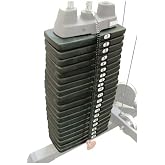 Body-Solid Selectorized Weight Stack Upgrade - Premium Cast Iron Plates for Functional Trainer Machine and Home Gym Equipment, 200 lb