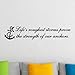 1 X Life's Roughest Storm Prove The Strength Of Our Anchors....Beach Wall Quotes Words Beach Decals Lettering 6