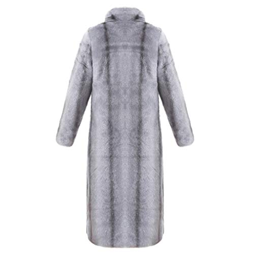 image for JESPER Women Warm Long Sleeve Full-Length Parka Winter Fluffy Faux Fur
