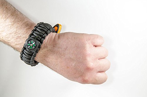 BIOC--Bracelet-Survival-Kit-550-Paracord-15-uses-in-1--BLACK