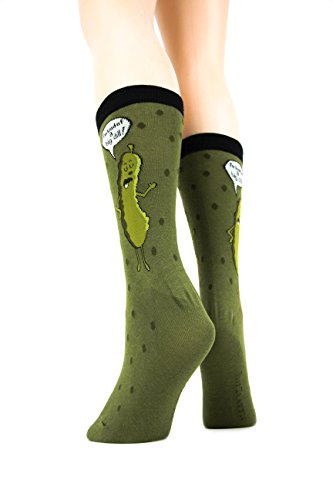 Foot Traffic, Fruit and Veggies Women's Socks, Big Dill