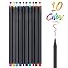 BooQool Fineliner Color Pens Set - Fine Point Pen Set, 10 Packs, 0.38 MM Fineliner Pens for Noting/Writing/Drawing/Coloring