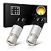 SIRIUSLED Built-In Resistor 3157 (Not CK Base) 4157 LED Turn Signal Bulb Yellow Orange Super Bright 66 Piece SMD Full aluminum body Anti hyper flashing Pack of 2