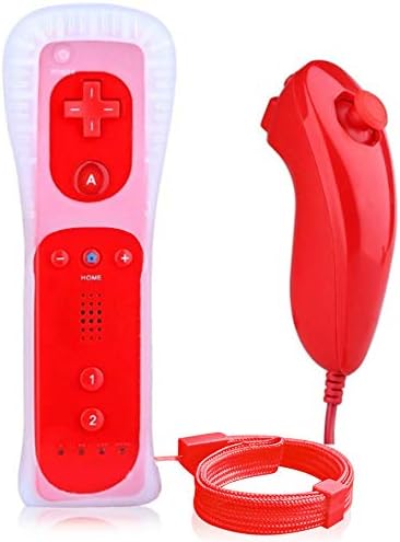 Wii左右ハンドルリモコンとヌンチャクコントローラーwiiストレートハンドル シリコンスリーブとハンドロープ
