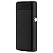 Kivors USB Rechargeable Windproof Dual Arc Lighter Flameless Electronic Plasma Cigarette Lighter Frosted Lighter Blue Button Light, Black