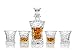 Vilmont Kepp Premium Whiskey Decanter & Glasses Fine Glassware Gift Boxed Set of 5 | Scotch, Bourbon, Irish Whisky, Brandy, Liqueur | Dishwasher Safe Ultra Clarity 22 Fl Oz (650ml) Lead Free