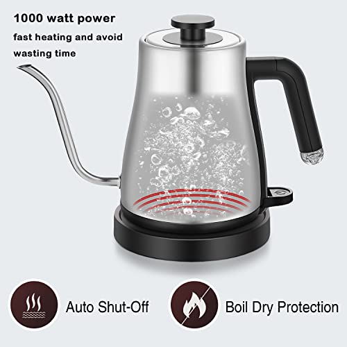 Stariver Electric Gooseneck Kettle, 1.2L Electric Tea Kettle, Pour Over