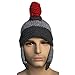 Kafeimali Men's Knight Knit Beard Hat Original Barbarian Warrior Halloween Caps (Gary D)