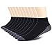 COOPLUS 12 Pack Mens Cushioned Ankle Socks, Low Cut Breathable Casual Socks (Shoe Size 6-11)