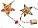 Handmade Star and Moon Indian Door Hanging Mobile - 120cm Height, Multicolour Beautiful Home Decor Ornaments for Doors, Walls and Windows, Boho Theme Home Decoration