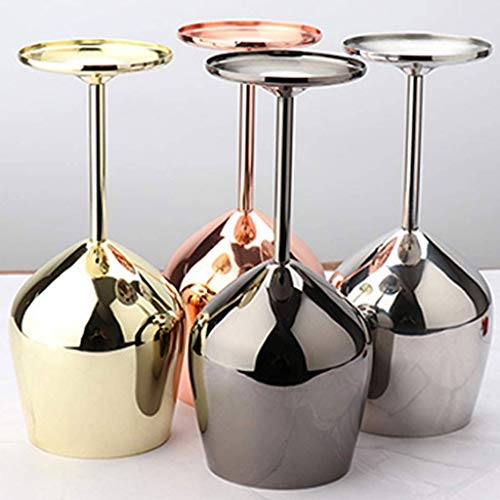 Fikujap Cocktailglas, Rotweingläser, Edelstahl 304 Glatt Spiegelpoliert, Langlebig, Wiederverwendbar, Für Bar Party… – Bild 4