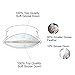 L LOVSOUL Set of 2 White Goose Down and Feather Bed Pillows - Triple Chambers Design, 1000TC 100% Egyptian Cotton Fabric Standard/Queen Size, Soft Pillow