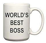 World's Best Boss Mug - The Office Michael Scott Mug - CoolTVProps - The Office TV Show Coffee Mug - The Office US Version - TV Show Mugs 15 oz