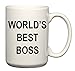 World’s Best Boss Mug - 15 oz Ceramic - The Office Michael Scott Mug - CoolTVProps - The Office TV Show Coffee Mug