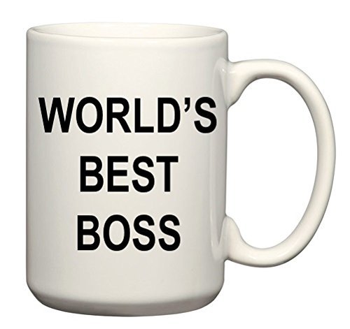 World's Best Boss Mug - The Office Michael Scott Mug - CoolTVProps - The Office TV Show Coffee Mug - The Office US Version - TV Show Mugs 15 oz