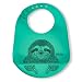 modern-twist Bucket Bib 100% plastic free silicone waterproof, adjustable, dishwasher safe, Bucket Bib, Green Sloth