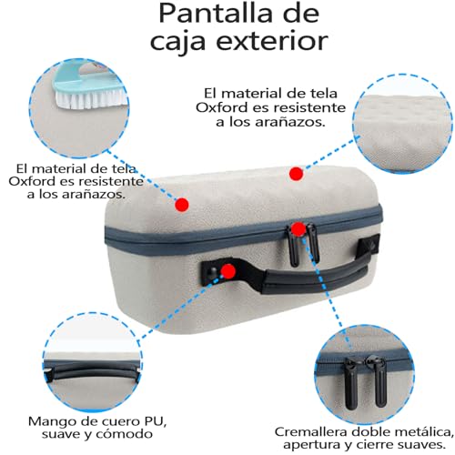 VXMBNB Adecuado para Bolsa de Viaje rígida para proyector Samsung Freestyle, Funda Protectora para proyector, Carcasa Anticolisión Engrosada, Carcasa Interior de Terciopelo Fino