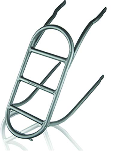 QuietKat FatKat Pannier Rear Bike Rack, Lightweight High Strength Aluminum Detachable – 5” x 15.5” (Black)